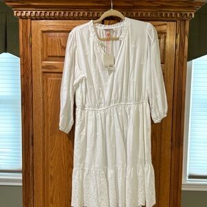 White eylet summer dress
